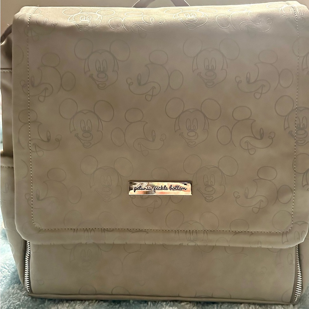 BNWT Petunia Pickle Bottom “LOVE MICKEY MOUSE” Boxy Backpack Diaperbag